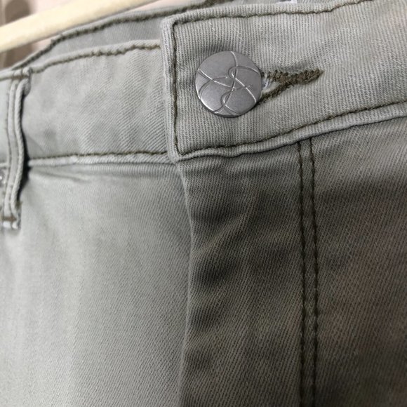 JESSICA SIMPSON Rolled Crop Skinny Jeans Meadow Green 10/30 - Picture 5 of 14